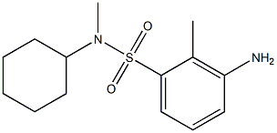 3-amino-N-cyclohexyl-N,2-dimethylbenzene-1-sulfonamide Struktur