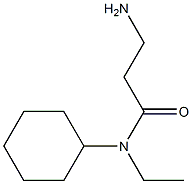 3-amino-N-cyclohexyl-N-ethylpropanamide Struktur