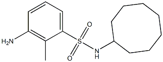 3-amino-N-cyclooctyl-2-methylbenzene-1-sulfonamide Struktur