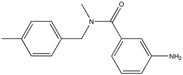 3-amino-N-methyl-N-[(4-methylphenyl)methyl]benzamide Struktur