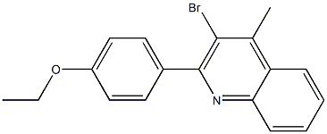 3-bromo-2-(4-ethoxyphenyl)-4-methylquinoline Struktur