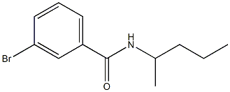 3-bromo-N-(1-methylbutyl)benzamide Struktur