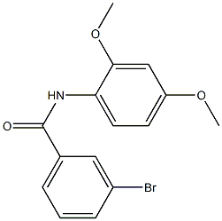 3-bromo-N-(2,4-dimethoxyphenyl)benzamide Struktur