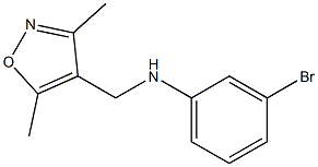 3-bromo-N-[(3,5-dimethyl-1,2-oxazol-4-yl)methyl]aniline Struktur