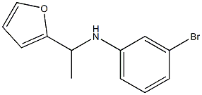 3-bromo-N-[1-(furan-2-yl)ethyl]aniline Struktur