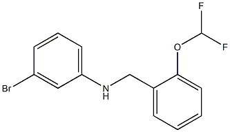 3-bromo-N-{[2-(difluoromethoxy)phenyl]methyl}aniline Struktur