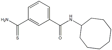 3-carbamothioyl-N-cyclooctylbenzamide Struktur