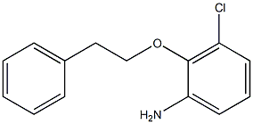 3-chloro-2-(2-phenylethoxy)aniline Struktur