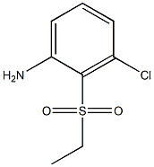 3-chloro-2-(ethylsulfonyl)aniline Struktur