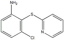 3-chloro-2-(pyridin-2-ylsulfanyl)aniline Struktur