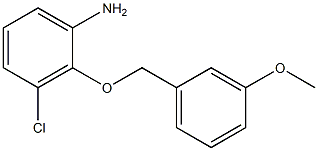 3-chloro-2-[(3-methoxyphenyl)methoxy]aniline Struktur