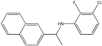 3-chloro-2-fluoro-N-[1-(naphthalen-2-yl)ethyl]aniline Struktur