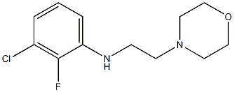 3-chloro-2-fluoro-N-[2-(morpholin-4-yl)ethyl]aniline Struktur