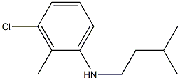 3-chloro-2-methyl-N-(3-methylbutyl)aniline Struktur