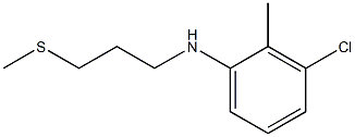 3-chloro-2-methyl-N-[3-(methylsulfanyl)propyl]aniline Struktur