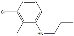 3-chloro-2-methyl-N-propylaniline Struktur