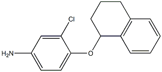 3-chloro-4-(1,2,3,4-tetrahydronaphthalen-1-yloxy)aniline Struktur