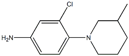 3-chloro-4-(3-methylpiperidin-1-yl)aniline Struktur