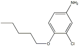 3-chloro-4-(pentyloxy)aniline Struktur