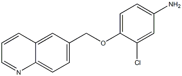 3-chloro-4-(quinolin-6-ylmethoxy)aniline Struktur