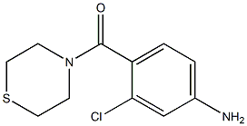 3-chloro-4-(thiomorpholin-4-ylcarbonyl)aniline Struktur