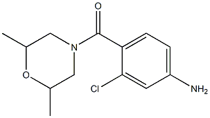 3-chloro-4-[(2,6-dimethylmorpholin-4-yl)carbonyl]aniline Struktur