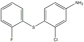 3-chloro-4-[(2-fluorophenyl)sulfanyl]aniline Struktur