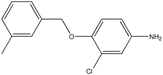 3-chloro-4-[(3-methylbenzyl)oxy]aniline Struktur