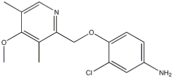 3-chloro-4-[(4-methoxy-3,5-dimethylpyridin-2-yl)methoxy]aniline Struktur