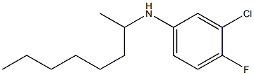 3-chloro-4-fluoro-N-(octan-2-yl)aniline Struktur