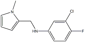 3-chloro-4-fluoro-N-[(1-methyl-1H-pyrrol-2-yl)methyl]aniline Struktur