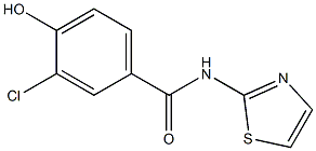 3-chloro-4-hydroxy-N-(1,3-thiazol-2-yl)benzamide Struktur