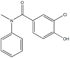 3-chloro-4-hydroxy-N-methyl-N-phenylbenzamide Struktur