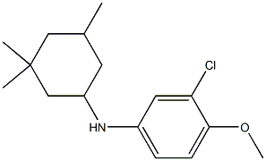 3-chloro-4-methoxy-N-(3,3,5-trimethylcyclohexyl)aniline Struktur