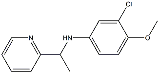 3-chloro-4-methoxy-N-[1-(pyridin-2-yl)ethyl]aniline Struktur