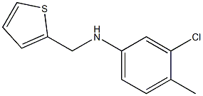 3-chloro-4-methyl-N-(thiophen-2-ylmethyl)aniline Struktur