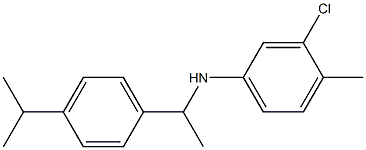 3-chloro-4-methyl-N-{1-[4-(propan-2-yl)phenyl]ethyl}aniline Struktur