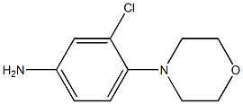 3-chloro-4-morpholin-4-ylaniline Struktur