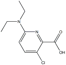 3-chloro-6-(diethylamino)pyridine-2-carboxylic acid Struktur