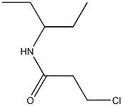 3-chloro-N-(1-ethylpropyl)propanamide Struktur