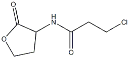 3-chloro-N-(2-oxooxolan-3-yl)propanamide Struktur