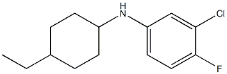 3-chloro-N-(4-ethylcyclohexyl)-4-fluoroaniline Struktur