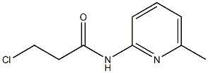 3-chloro-N-(6-methylpyridin-2-yl)propanamide Struktur