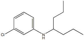 3-chloro-N-(heptan-4-yl)aniline Struktur