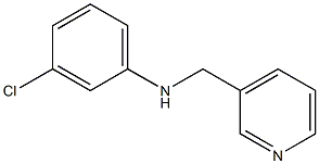 3-chloro-N-(pyridin-3-ylmethyl)aniline Struktur