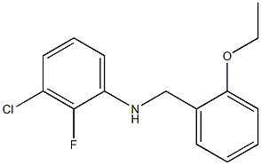 3-chloro-N-[(2-ethoxyphenyl)methyl]-2-fluoroaniline Struktur