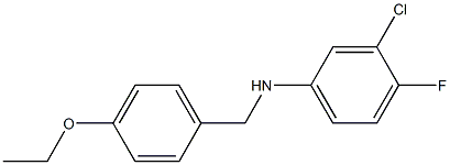 3-chloro-N-[(4-ethoxyphenyl)methyl]-4-fluoroaniline Struktur