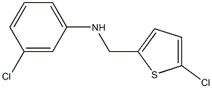 3-chloro-N-[(5-chlorothiophen-2-yl)methyl]aniline Struktur