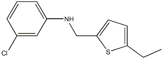 3-chloro-N-[(5-ethylthiophen-2-yl)methyl]aniline Struktur