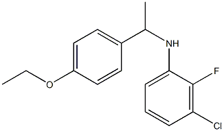 3-chloro-N-[1-(4-ethoxyphenyl)ethyl]-2-fluoroaniline Struktur